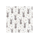 Cream Deer & Snowflakes